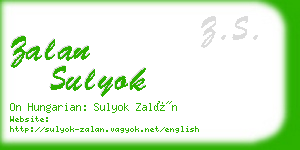 zalan sulyok business card